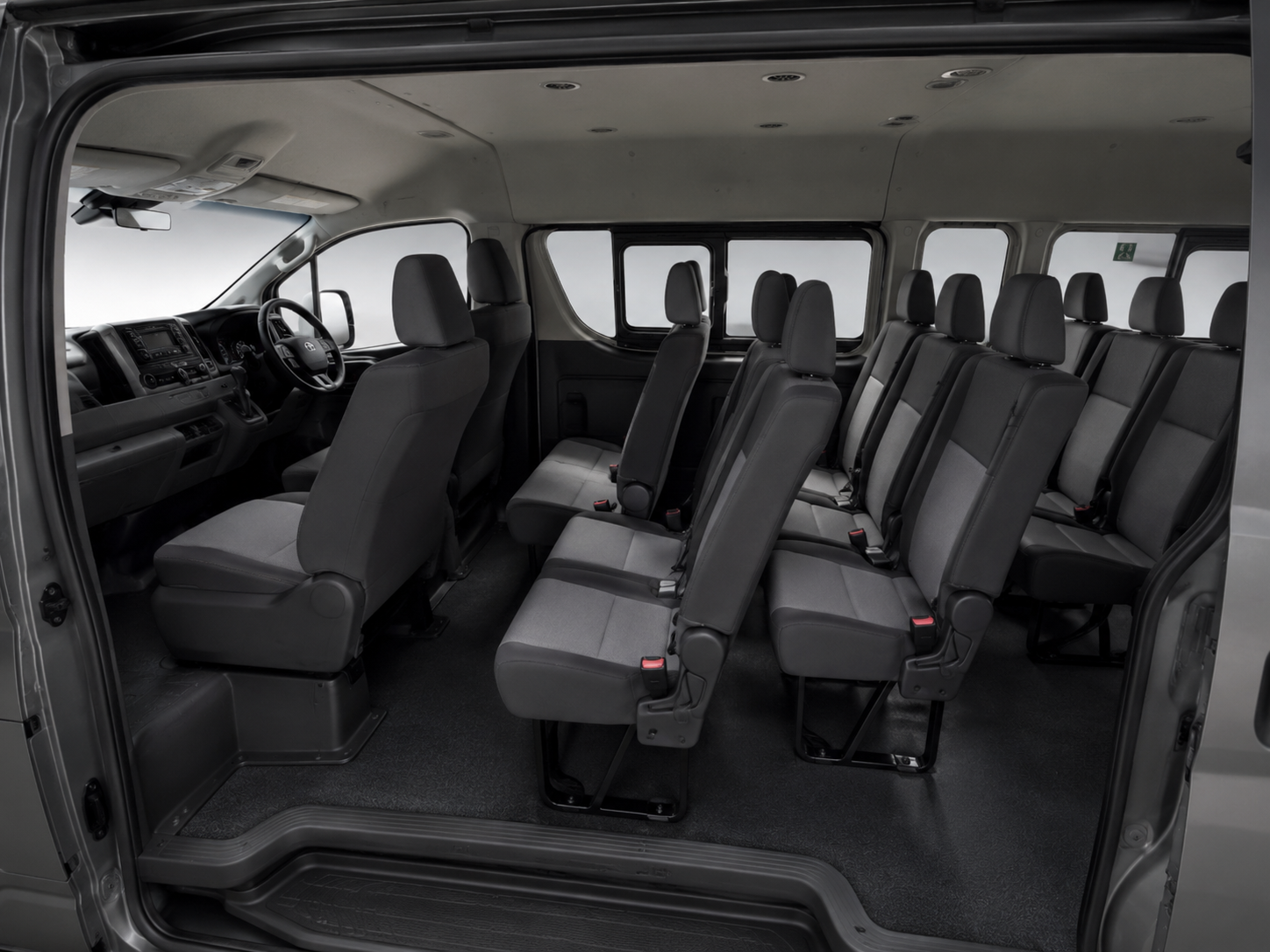 Toyota Hiace 13 Seater interior